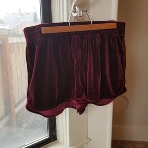 Crushed Velvet Shorts